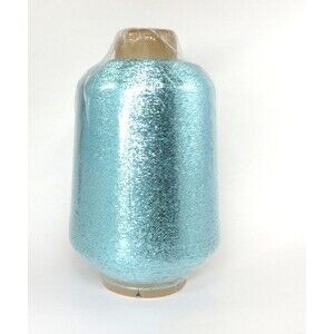 Lurex Branded Bright Collection Light Blue Metallic Yarn  MX Type 1/69"  551Grs